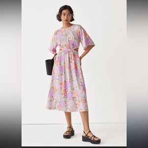 & Other Stories Pastel Floral Maxi Dress